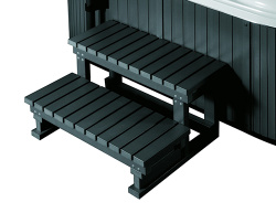 Лестница пластик-дерево для бассейна 6-12 м (Китай), Hemlock